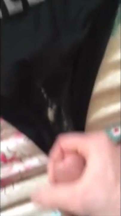 My strong pennis cumshots on my stepsister penties | Clip 1