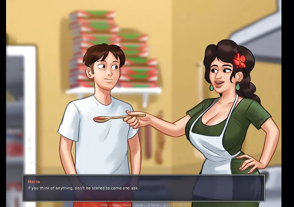 Summertime Saga: MILF Itali panas dari pizzeria ep 55