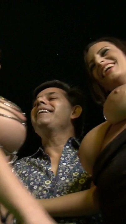 Affectionate strippers shares a bouncy dude fucking them hard in a FFM sex | Clip 2