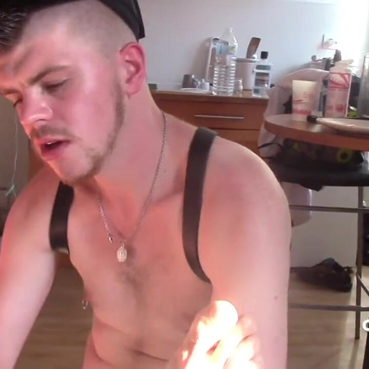 Sexy muscle Stepdaddy fucked bareback by XXL cock