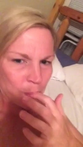 Blonde milf wants cum