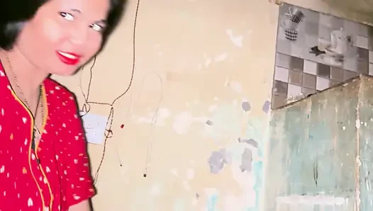 Meine heiße indische ehefrau in rotem sari verführt mich zum wilden ritt in einer ganzen nacht
