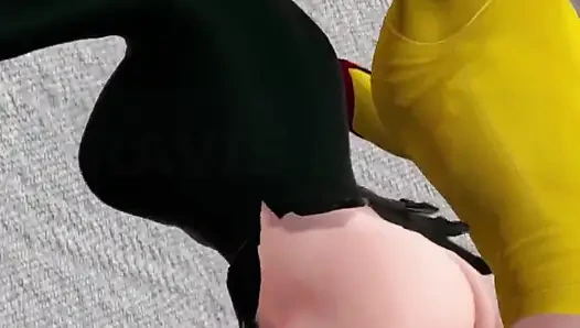 One Punch-man Fubuki and Saitama // Parody