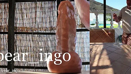 dildo play outdoors