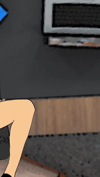 Captivating moment from "Newly Employed Lawyer Fucks Big Tit Nigerian Secretary in Bosses' Office"