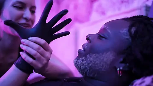 First Time Strapon Fuck - Filthy Gami Loses His Pegging Virginity