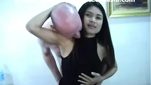 Exclusive Thai Amateur Da Threesome Action, 10 Inch Cock, Double Penetration, Upside Down Anal, Piston Anal, Cum on Pussy.