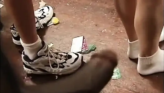 Black and white big gang bang