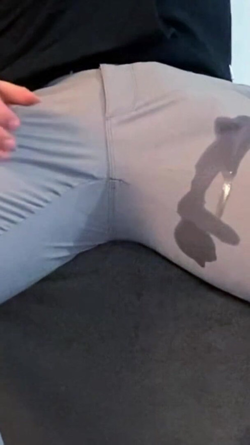 Loud moaning cumshot in pants | Clip 1