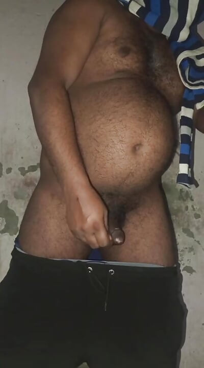 Desi Indian cock cools down her heat