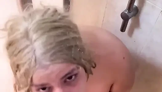 Hot Saggy Brazilian BBW MILF Soapy Shower