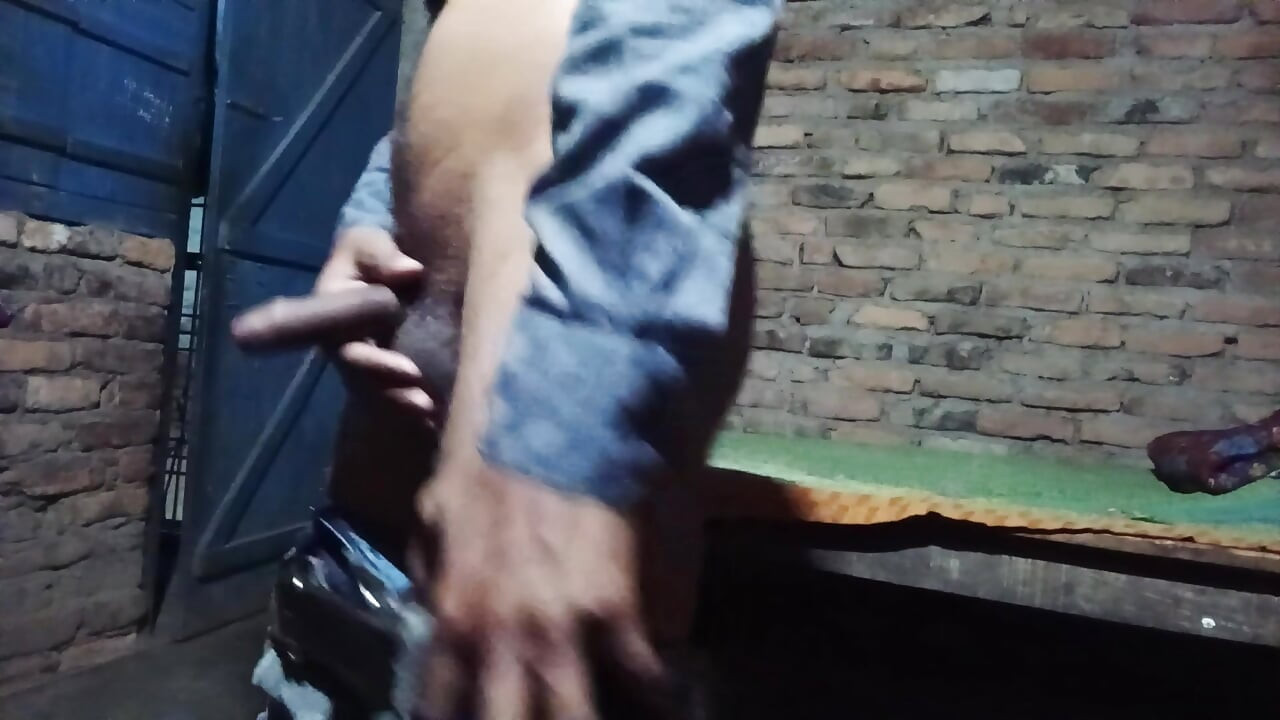 Inserted the brush into the ass