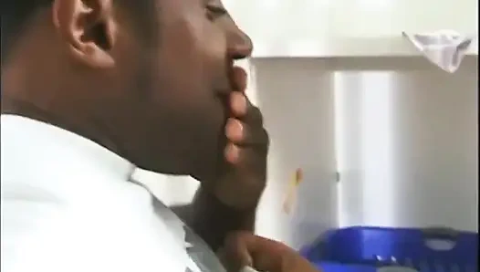 Sexy black couple pussy fucking, big black dick sucking, pussy licking in 69 position