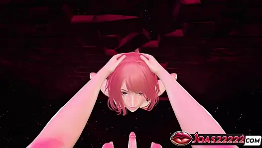 Redhead Haylee in Club 3D Animation - Mouth Irrumatio Fuck with Moans, Handjob Stroking for Big Dick, and Glory Hole