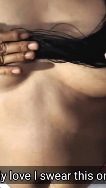 Thrilling moment from "Darling hot sexy girl playing with her breast and pussy real Homemade video"