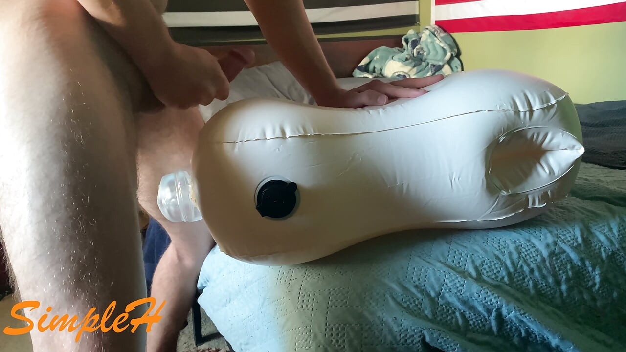 Dogging my clear pocket pussy