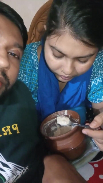 Stunning moment from "full masti in bedroom husband wife romantic vlogs"