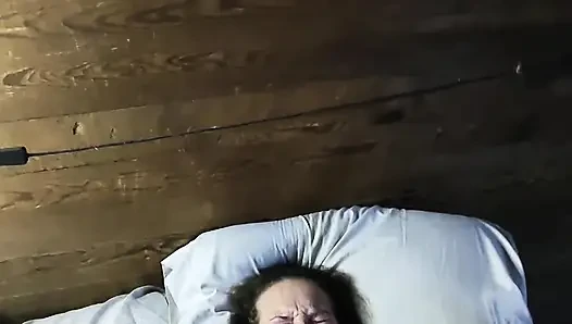 Brunette with big tits fucked and facial