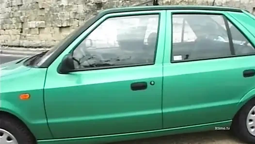 Blonde with a stunning round ass, ass fucked by a big cock