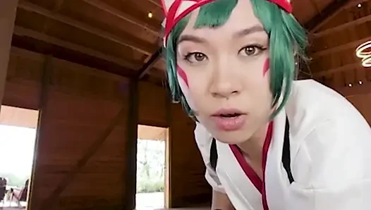 Vrcosplayx kimmy kim sebagai overwatch 2 kiriko ingin kelancaran salah paham dengan gairah murni bagian 1