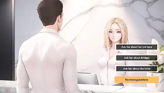 Tante seksi dengan animasi ngasih pria pendatang baru sambutan hotel yang lembut dan penuh gairah