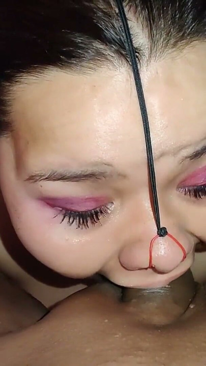 Slut piggy secretly swallowing cock at her sister's house | Clip 2