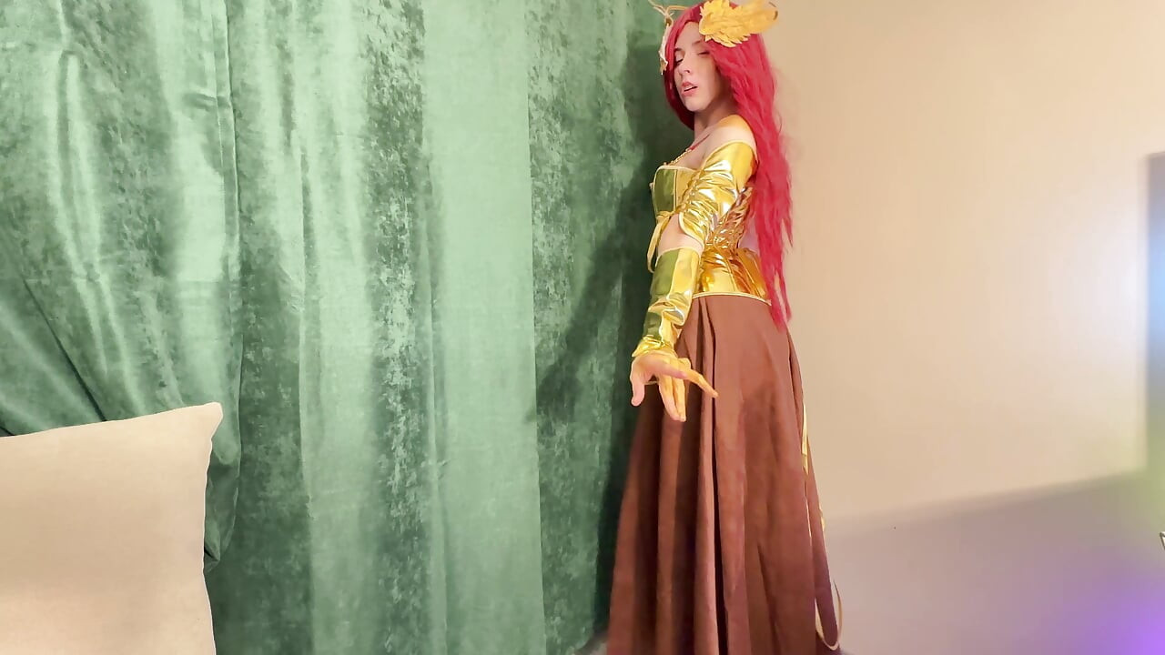 Pyra Flame Pixie Seduction - Red Lingerie Tease to Fiery Ride