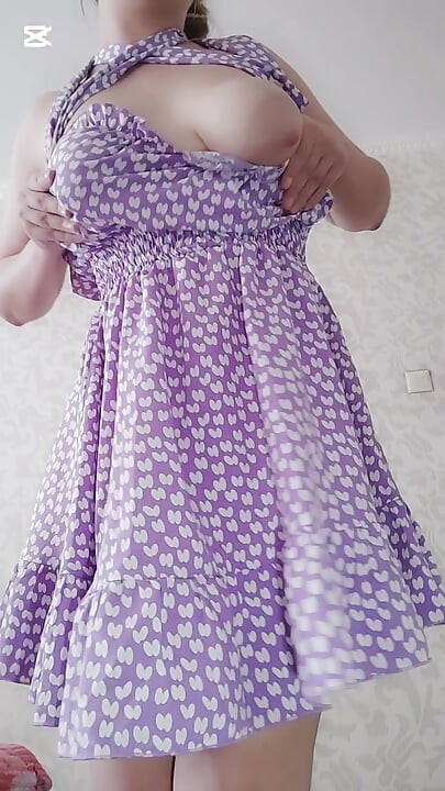 I'm masturbating under my dress
