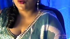 Bhabhi Awek Bhabhi panas memenuhi keinginan seksnya dengan membuka pakaiannya, Membelai buah dadanya dan mengeringkan buah dadanya