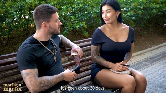 Colombian woman in Spain seeks men on the street with large penises for sex - Mariana Martix & Raul Bud