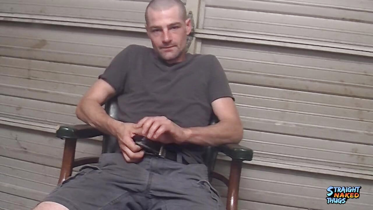 StraightNakedThugs: Hottie Mickey Waters Slides Down His Hands And Tugs His Cock And Balls