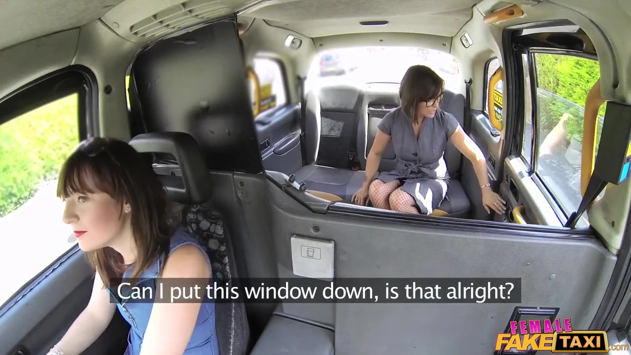 Female Fake Taxi - Double Dildo Hot Strap on Action