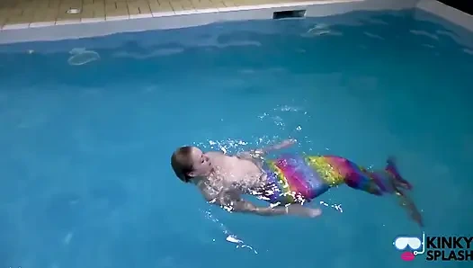 Captive Mermaid Teases You in the Pool