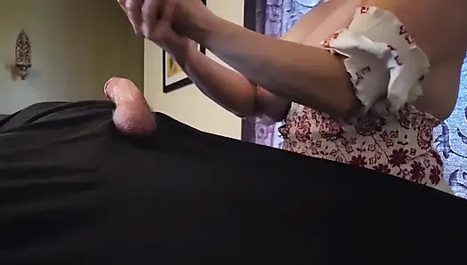 EINZIGARTIGE erotische pOV-nahaufnahme, ORGASMISCHE exotische Edging-penismassage