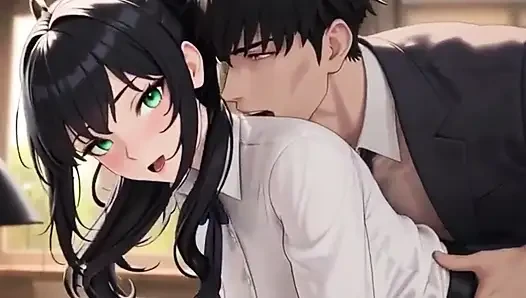 Big tits secretary gets bent over the desk by her boss for fucking private meeting