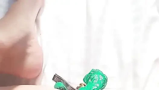 Stuffed Cute Thongs in My Soaking Wet Pussy