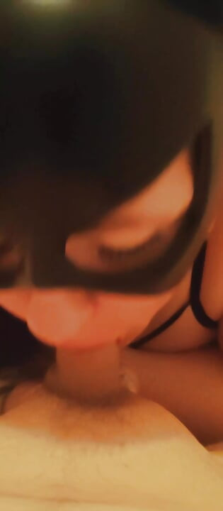 BBW Milf xMaskedMomWifex Blowjob Up To