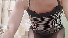 MakssiCD Marina in black lingerie