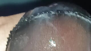 Precumming inside 5 different colors of tights