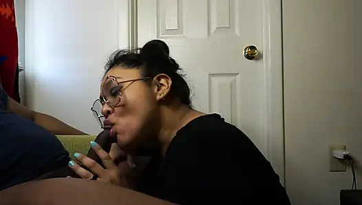 Pulling on That Dick with Her Throat