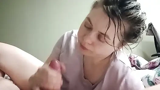 Cum not in my mouth, but in my pussy. My pussy can swallow cum too