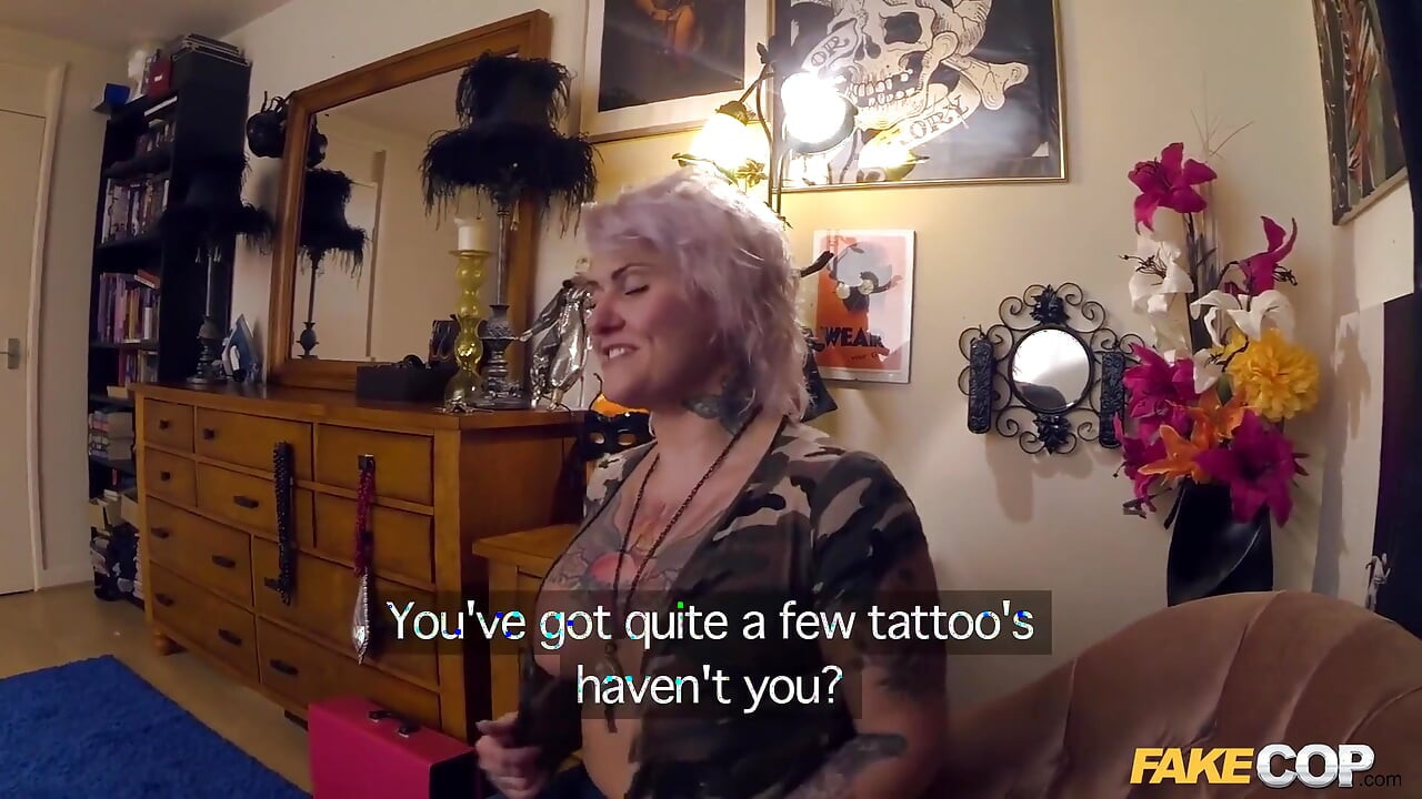 Fake Cop - Tallulah Tease Inked up and Fucked Deep in the Ass