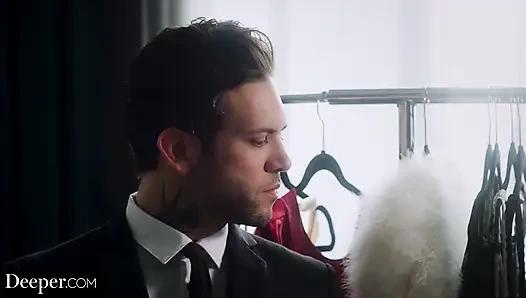 Deeper. Sultry Sofi indulges a married man's twisted desires