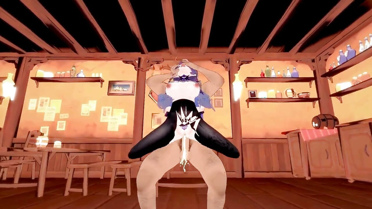 Genshin Impact - Lady Keqing X mob sex - animaciones hentai en 3d