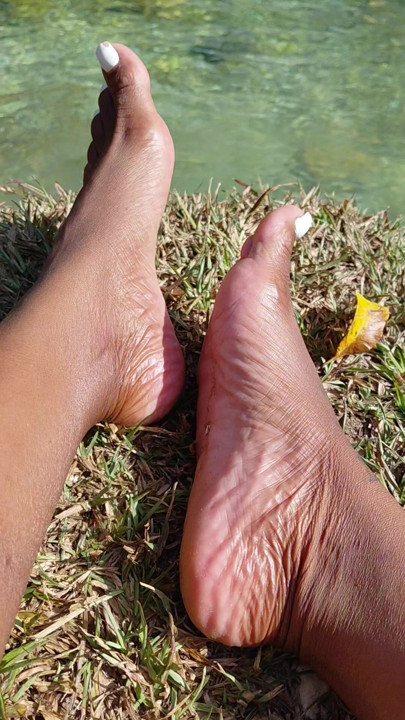 Foot Play by the River