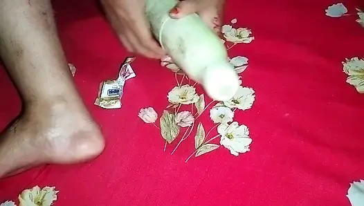 Хардкорный секс с большой бутылкой, от деревенской бхабхи