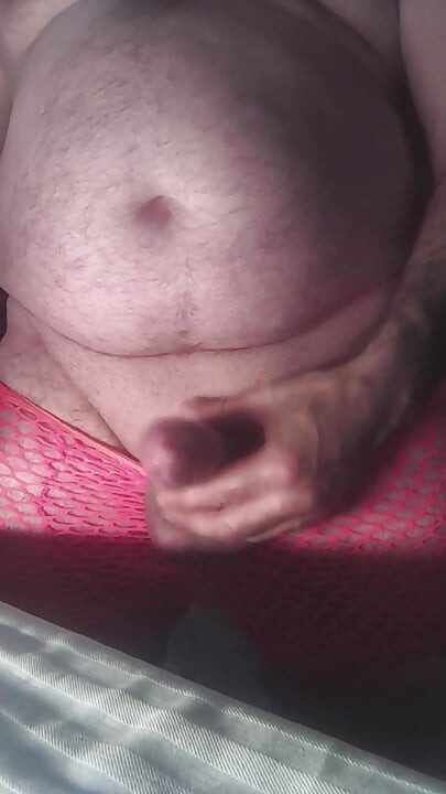 Handsome mature chubby with big cock fat and very hard fucks sex machine