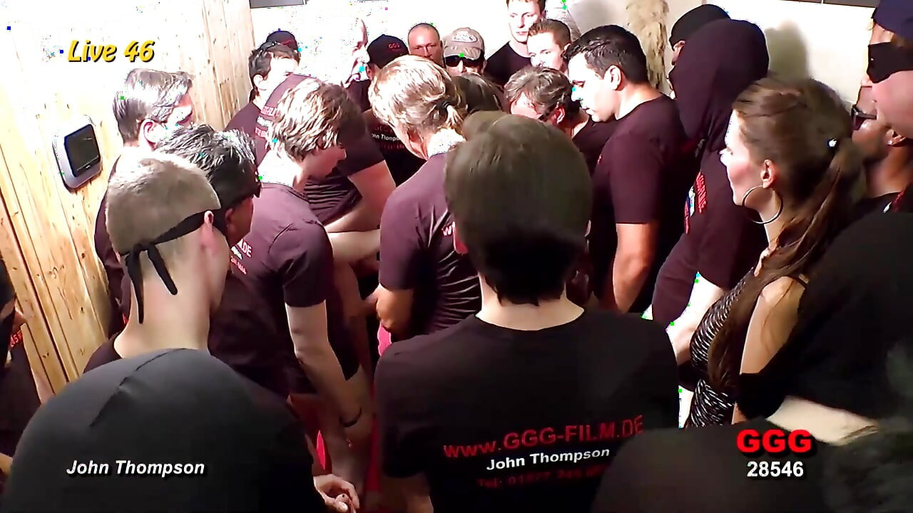 Bukkake Slut Gets Her Face Drenched by a Massive Crowd