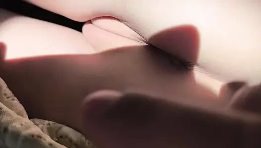 Üvey erkek kardeşim parmağıyla oynarken rahatım