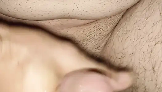 Pleasuring myself in his ass while jerking his cock!